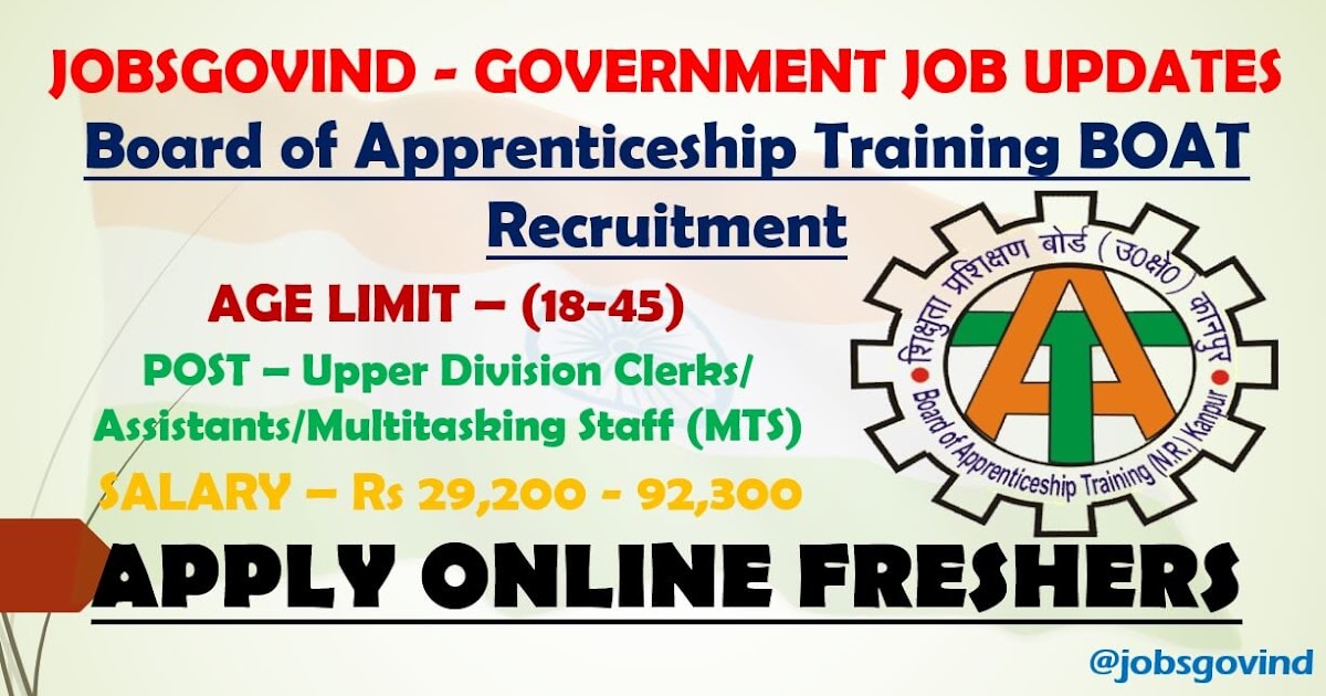 Board of Apprenticeship Training BOAT Recruitment 2021 for Clerks MTS