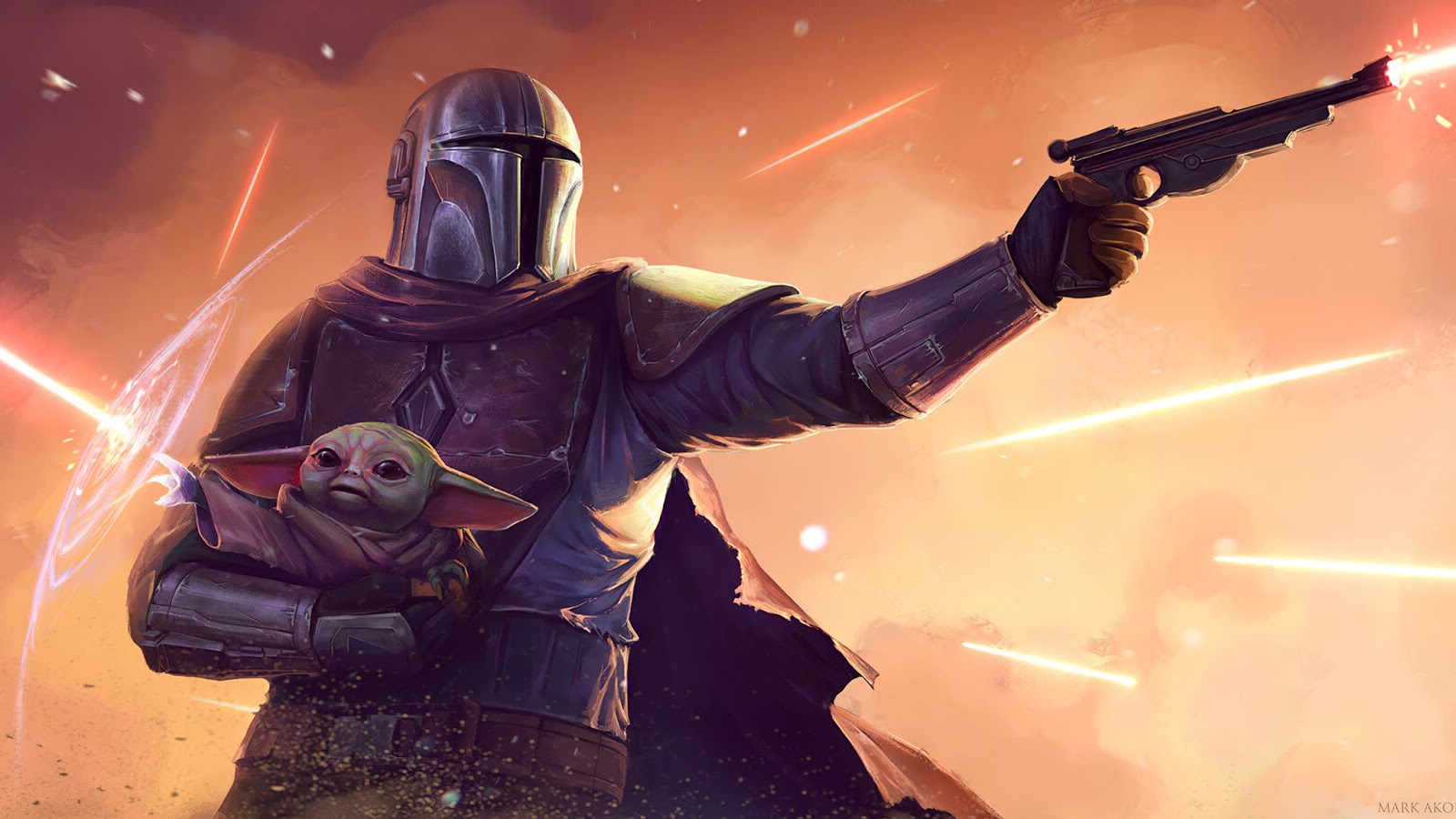 Wallpaper The Mandalorian Baby Yoda
