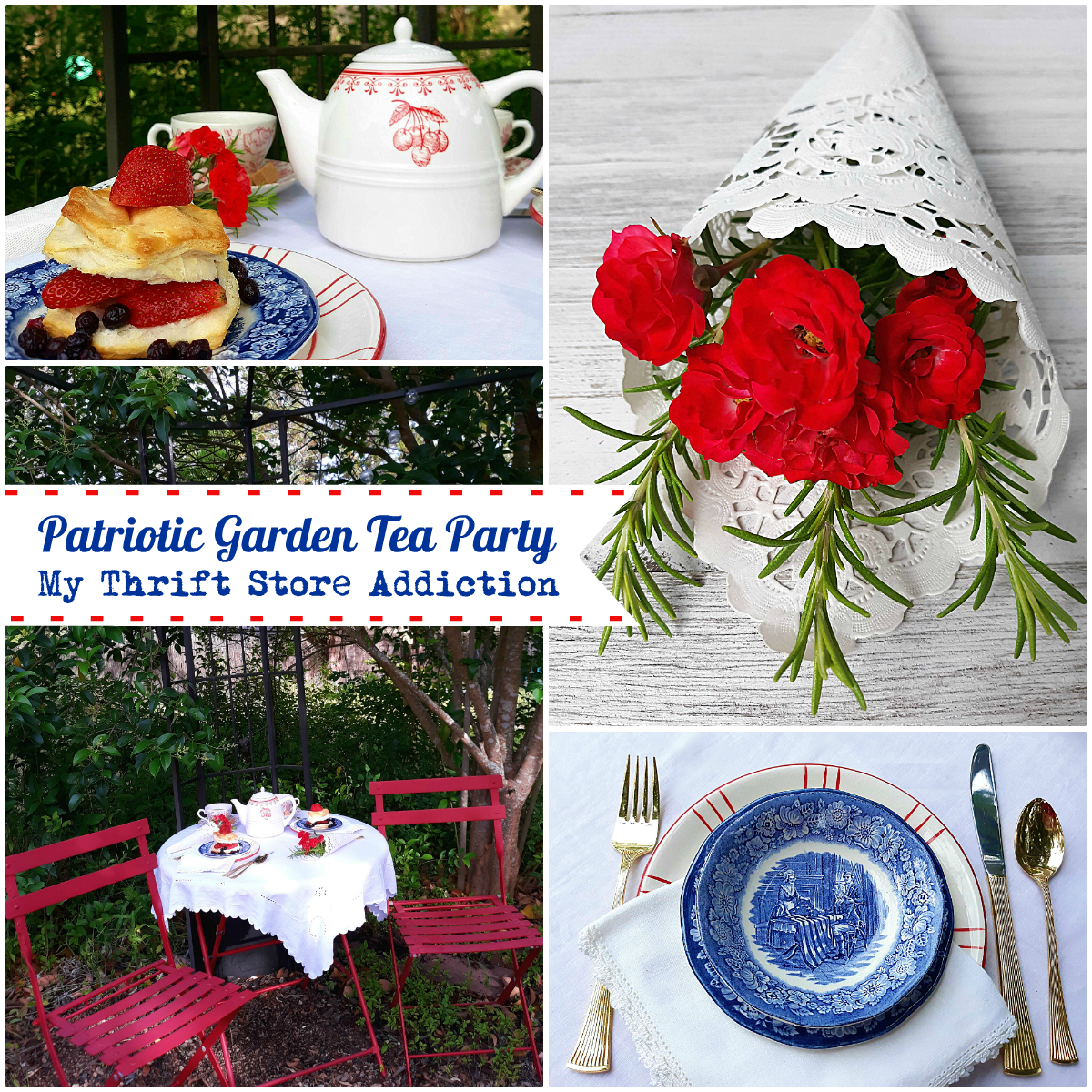 patriotic garden tea party