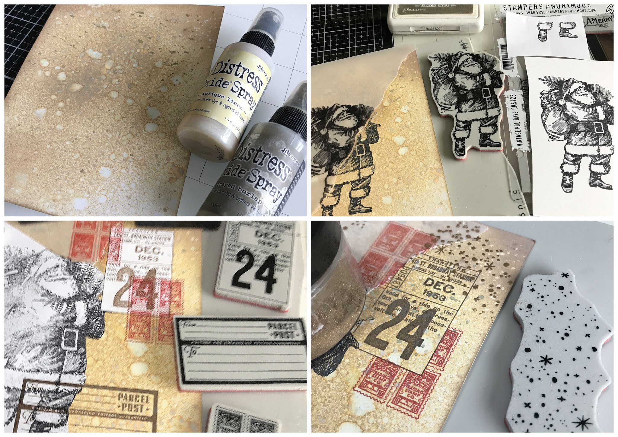 Kath's Blogdiary of the everyday life of a crafter: Tim  Holtz/Stampers Anonymous - Vintage Holidays