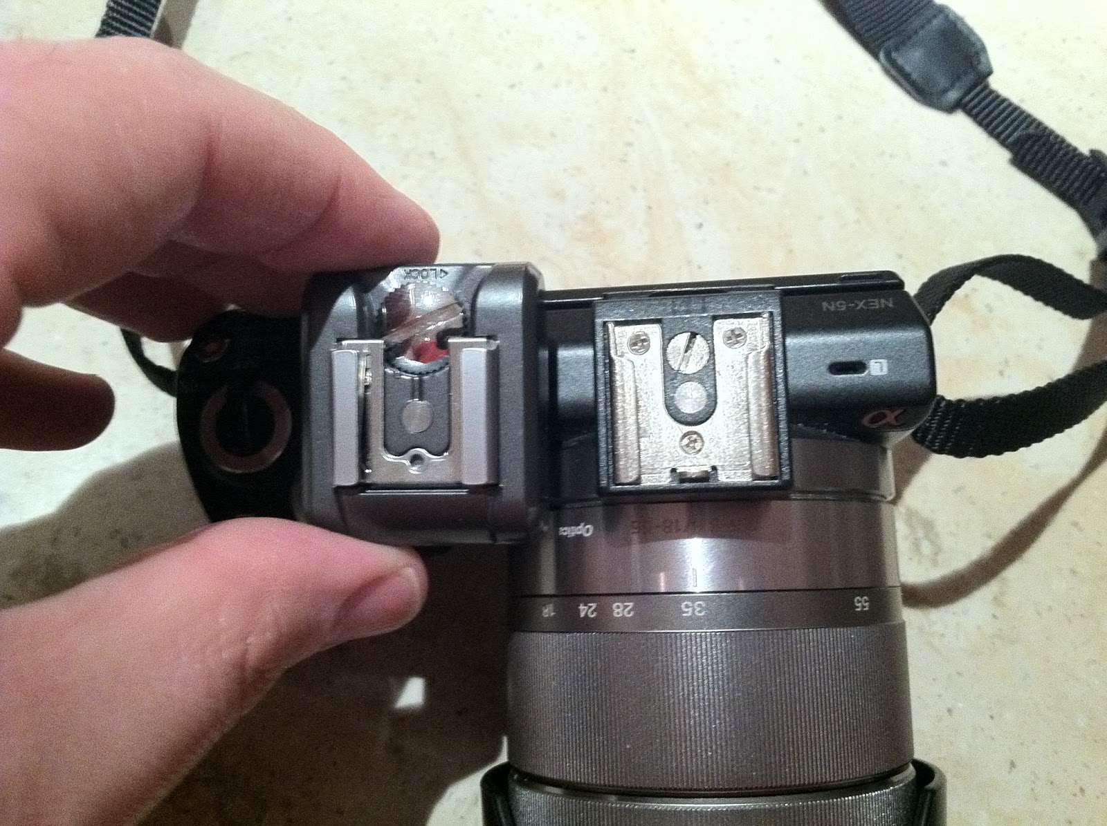 Sony NEX5N User Blog Trying out NEX5N hot shoe adapters JJC MSA10