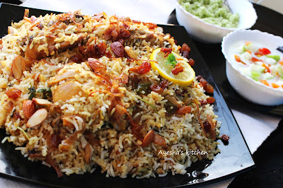 chicken biryani recipe from kerala cuisine malabar biryani dum thalassery recipe tasty food ayeshas kitchen rice recipes delicious flavorful yummy