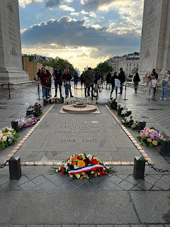 Tomb of the Unknown Soldier under the Arc de Triomphe, Paris, France