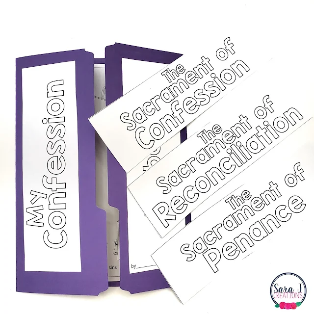 Different cover options for this confession lapbook make it possible for you to customize your students' lapbooks