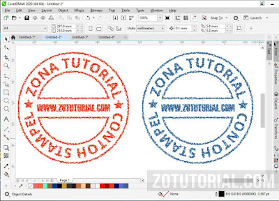 Membuat Cap Stempel Dengan CorelDraw Lengkap Gambar 6+