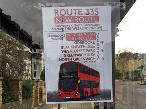 335 Bus Route Timetable Diamond Geezer