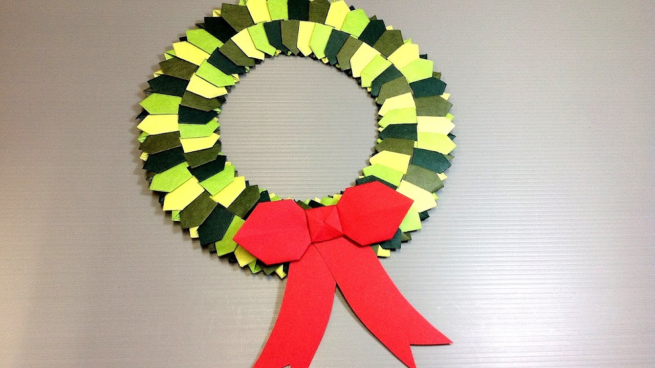 How To Make An Origami Wreath Origami Choices