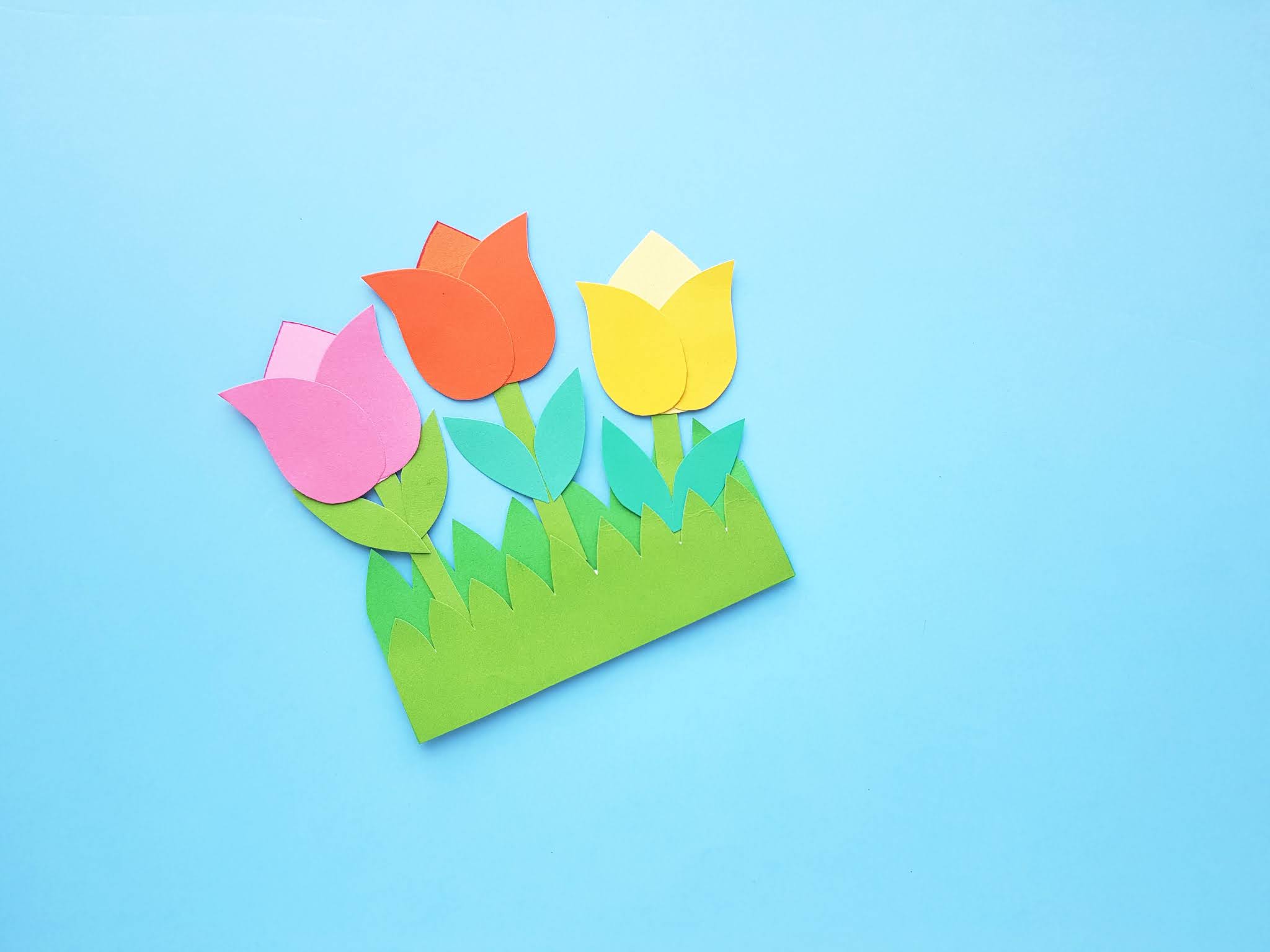 Grass and Flowers Printable Mobile Craft