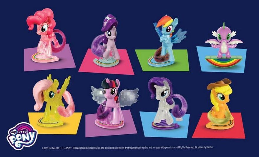 PinkiePie 2019 My Little Pony McDonald's Happy Meal Toys Complete Set of 4