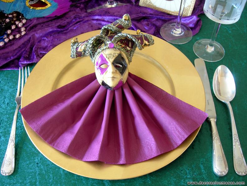 Decoracion de mesas: Mesa Carnaval Veneciano