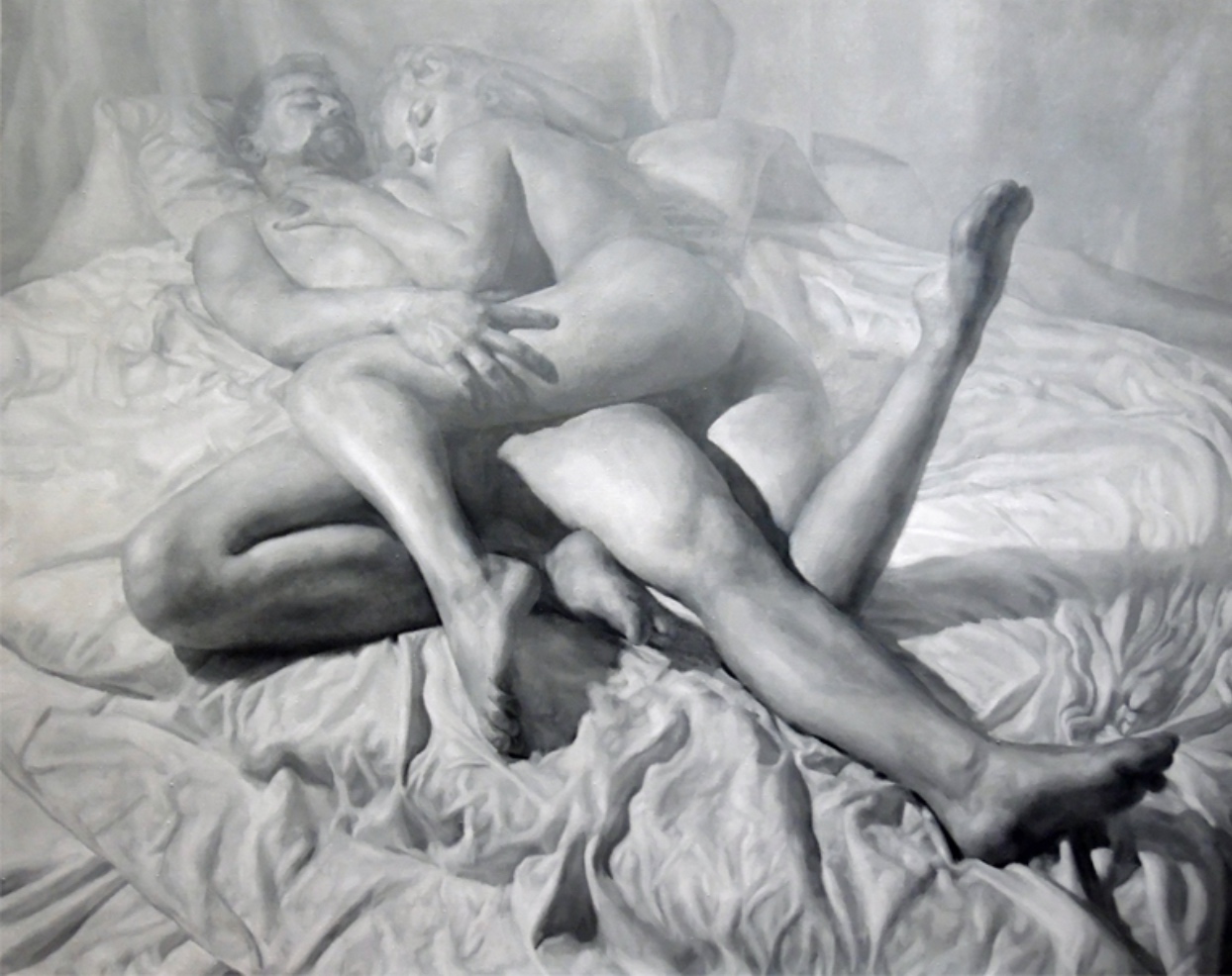 The art of orgasm canvas print by taiche