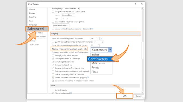 Cara Merubah Ukuran Inchi ke Centimeter di Microsoft Word