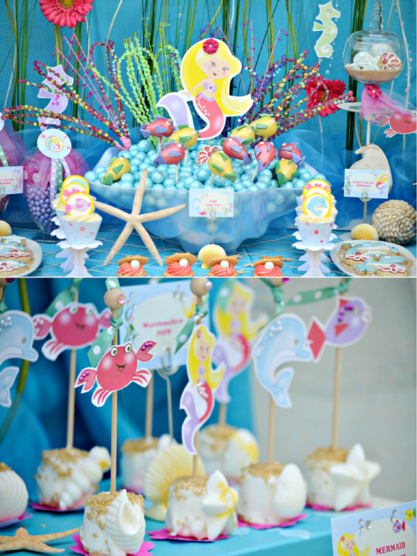 Under The Sea Mermaid Birthday Party Party Ideas Party