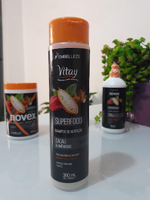 Shampoo Novex Nutrição - SuperFood Cacau e Amêndoas