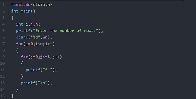 Design * triangle in C-Programming - C-Programming