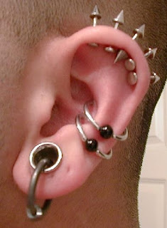 Multi-piercing-ear lobe