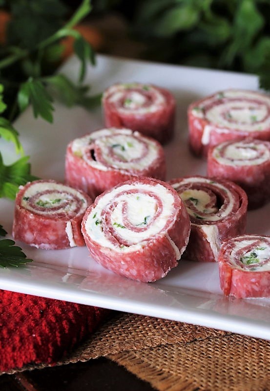 Quick & Easy Salami Cream Cheese RollUps The Kitchen is My Playground