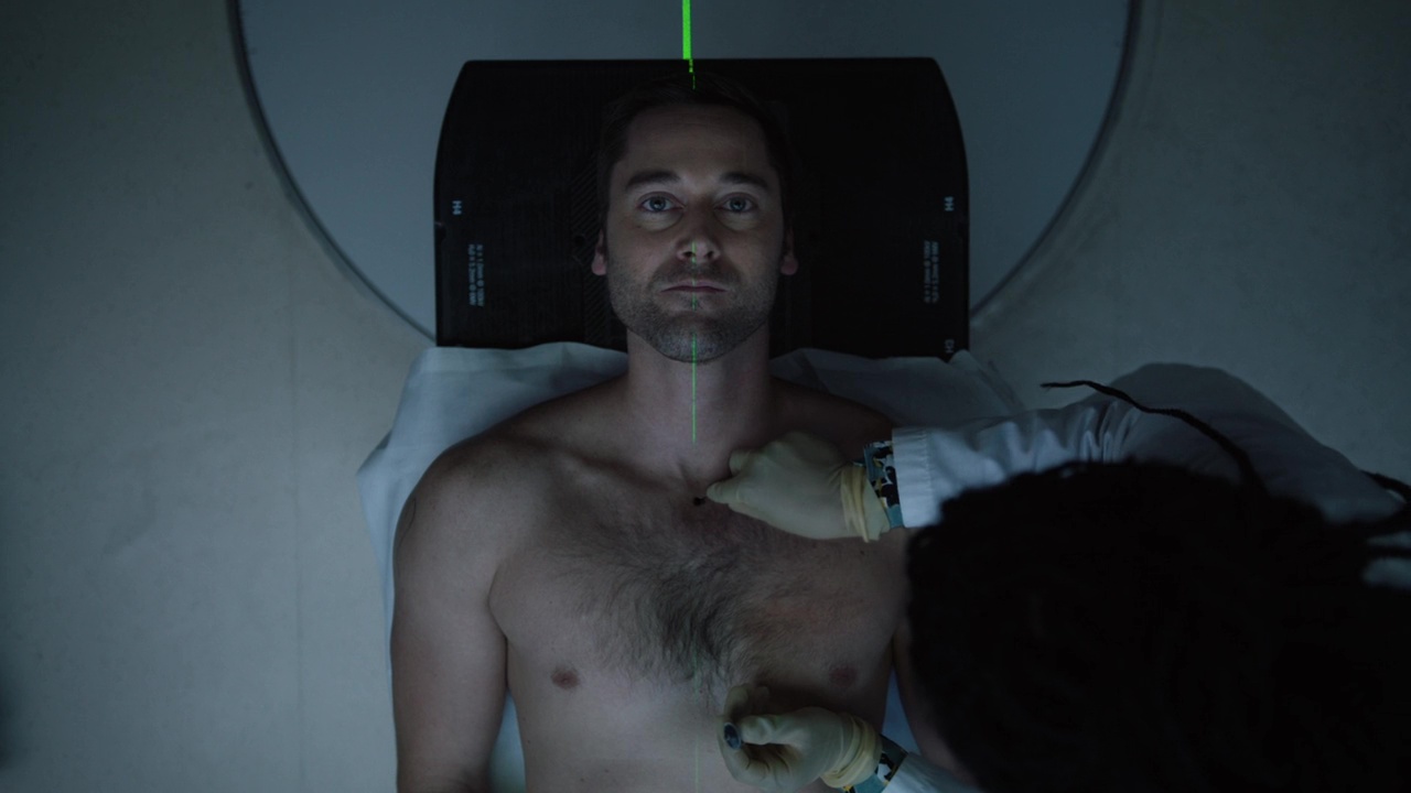 Ryan Eggold shirtless in New Amsterdam 1-08 "Three Dots" .