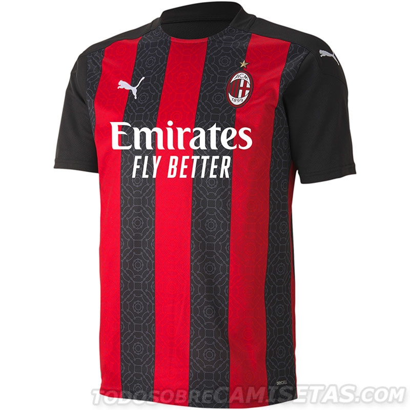 Camiseta Ac Milan Home Kit 20/21