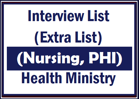 Interview List (Nursing, PHI)