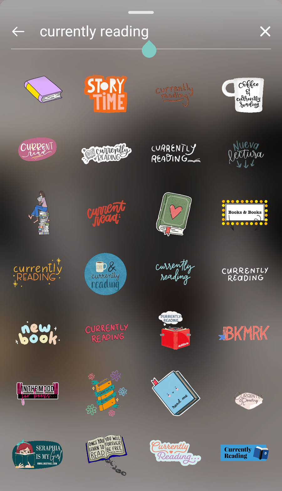 Cute Instagram Stickers For Stories Wand Flower Bookish Book