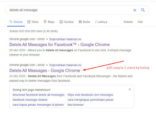 Cara Menghapus Semua Pesan Facebook Messenger di komputer laptop