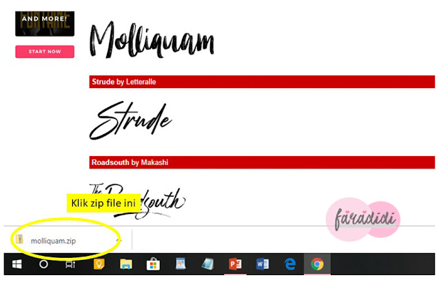 Cara Install Dan Download Font Cantik