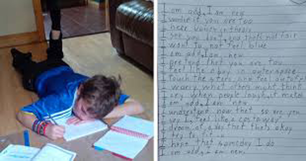 10 year old boy with autism writes poem for homework 05 image