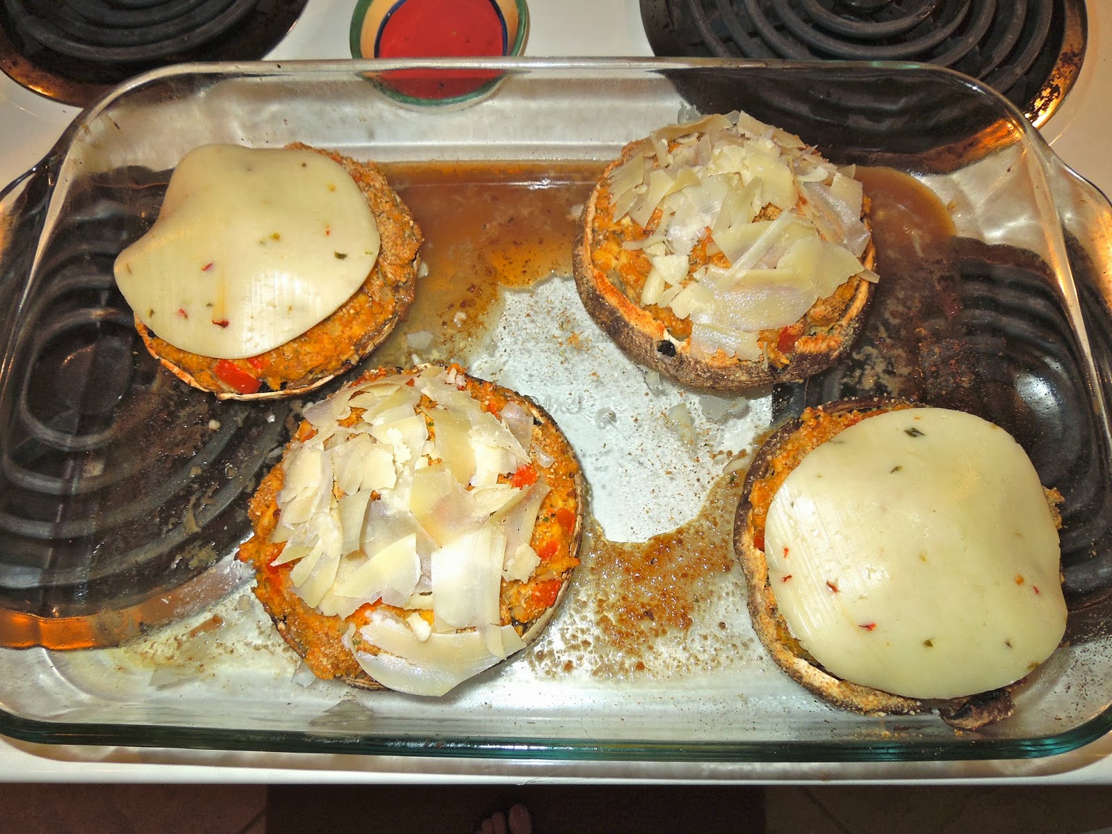 Swizz Eatz: Stuffed Chicken Portobello Mushrooms