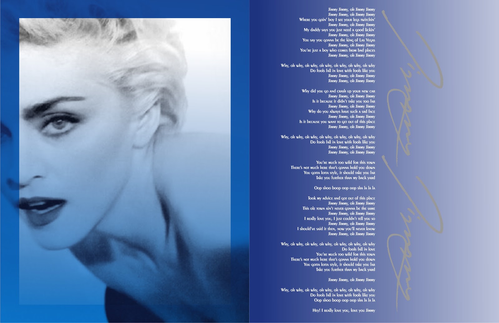 Madonna FanMade Covers True Blue Special Edition Booklet