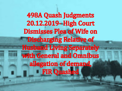 498A Quash Judgments 20.12.2019