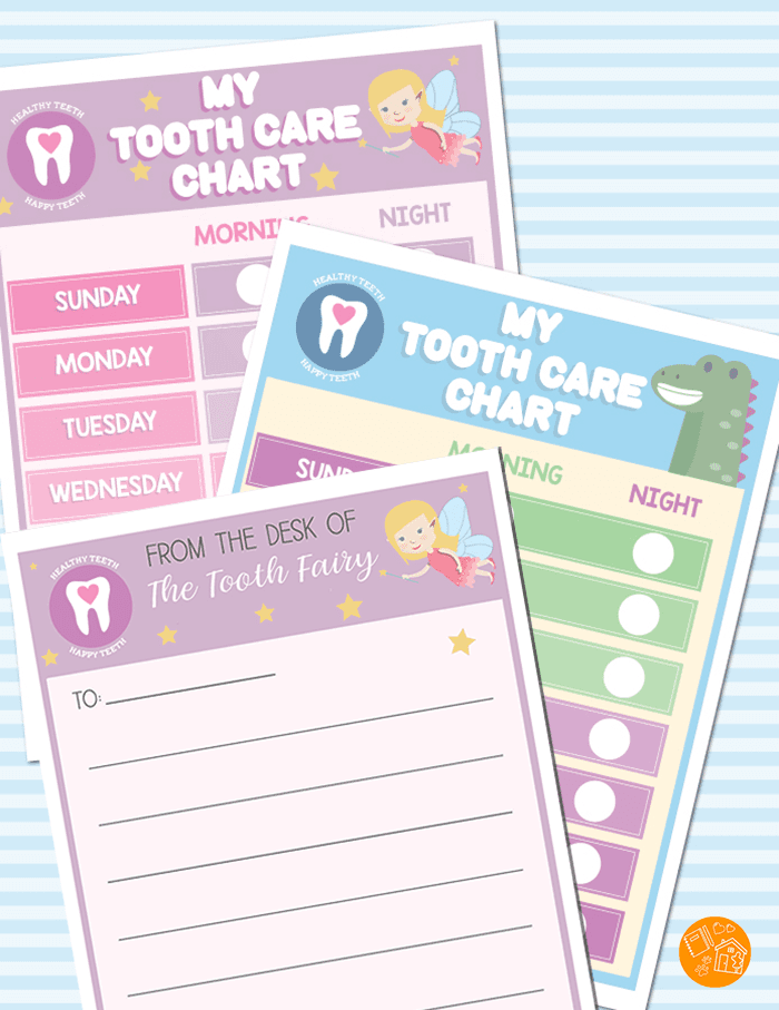 Free Tooth Fairy Printables Set For Kids Sunny Day Family