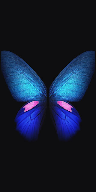 Dark iphone Blue Butterfly wallpaper