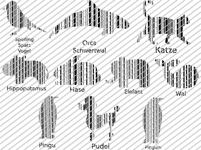 Übersicht über die Plottdesigns im Set Barcode Animals 2 von Lalillyherzileien