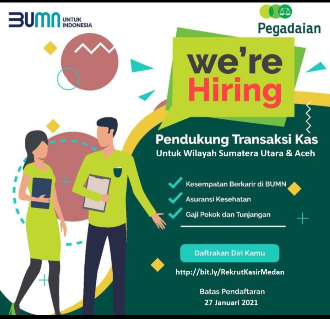 Lowongan Kerja Di Pt Pegadaian Kantor Wilayah I Medan Suryaman Id