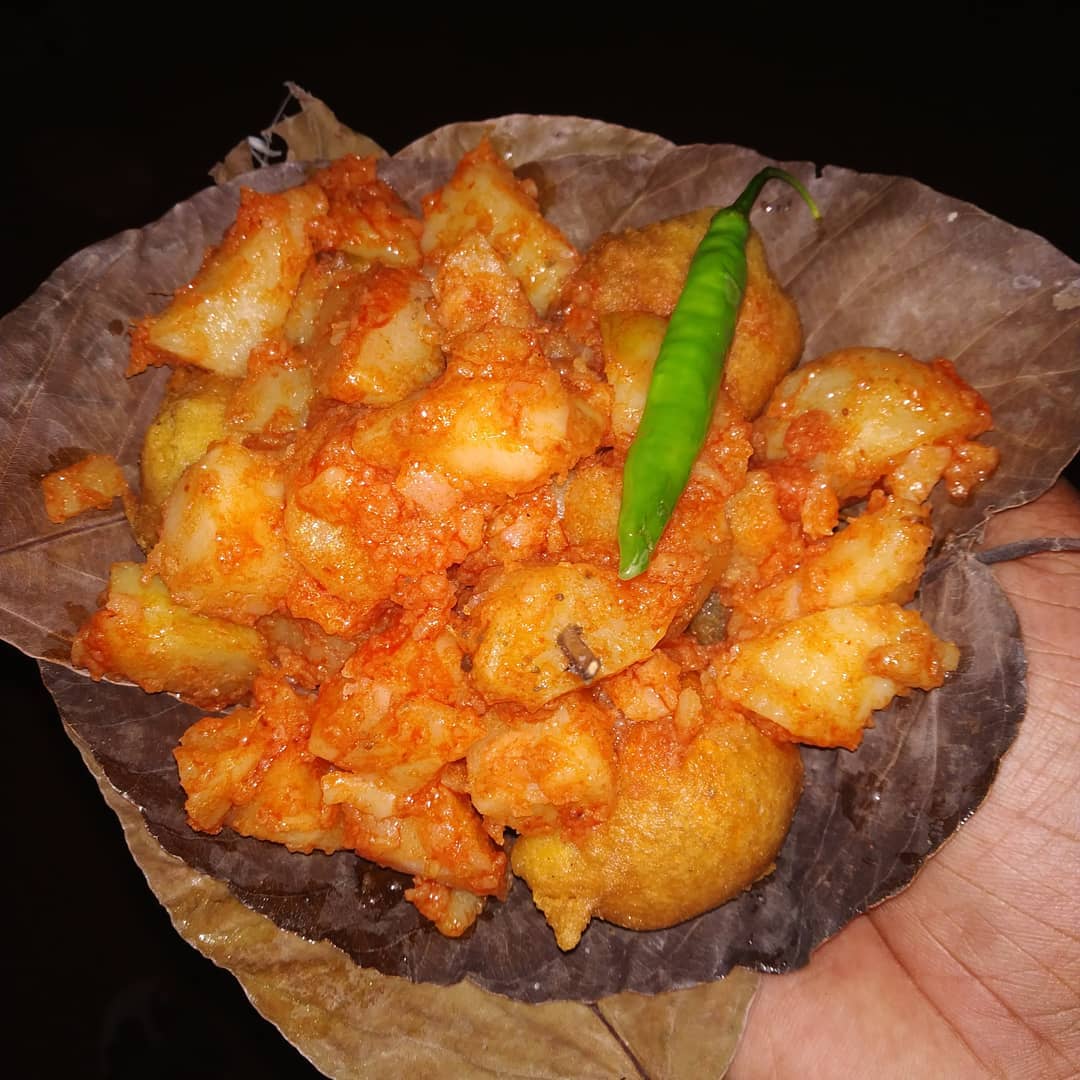 Delicious Bara, Alu chap and Aloo Kasa near Shergarh, Balasore