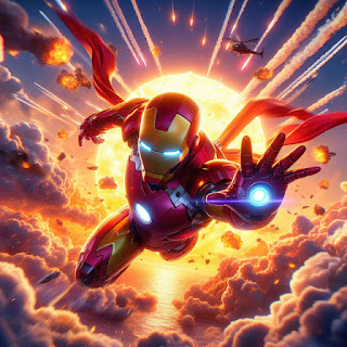 Iron Man Anime Style 4K Wallpaper For iPad