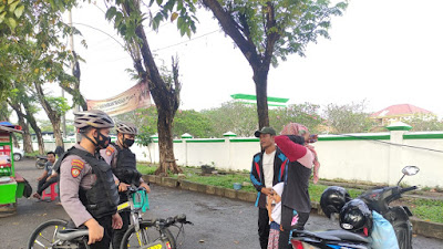 Berikan Rasa Aman Warga, Ditsamapta Polda Banten Gelar Patroli Bersepeda