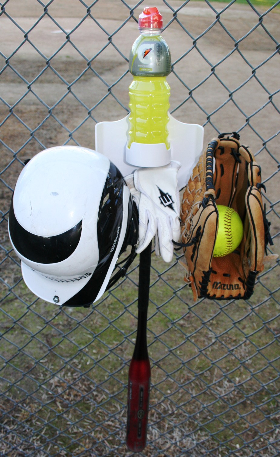 Support Organisateur De Batte De Softball/Baseball - 12 Battes En Nylon - Noir
