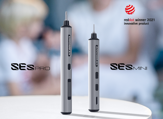 SES PRO -Smart Motion Control Electric Screwdriver Smart Motion Control/Smart Torque Force/OLED Display/34 bits/5 Modes/CVT /15*136mm/52g
