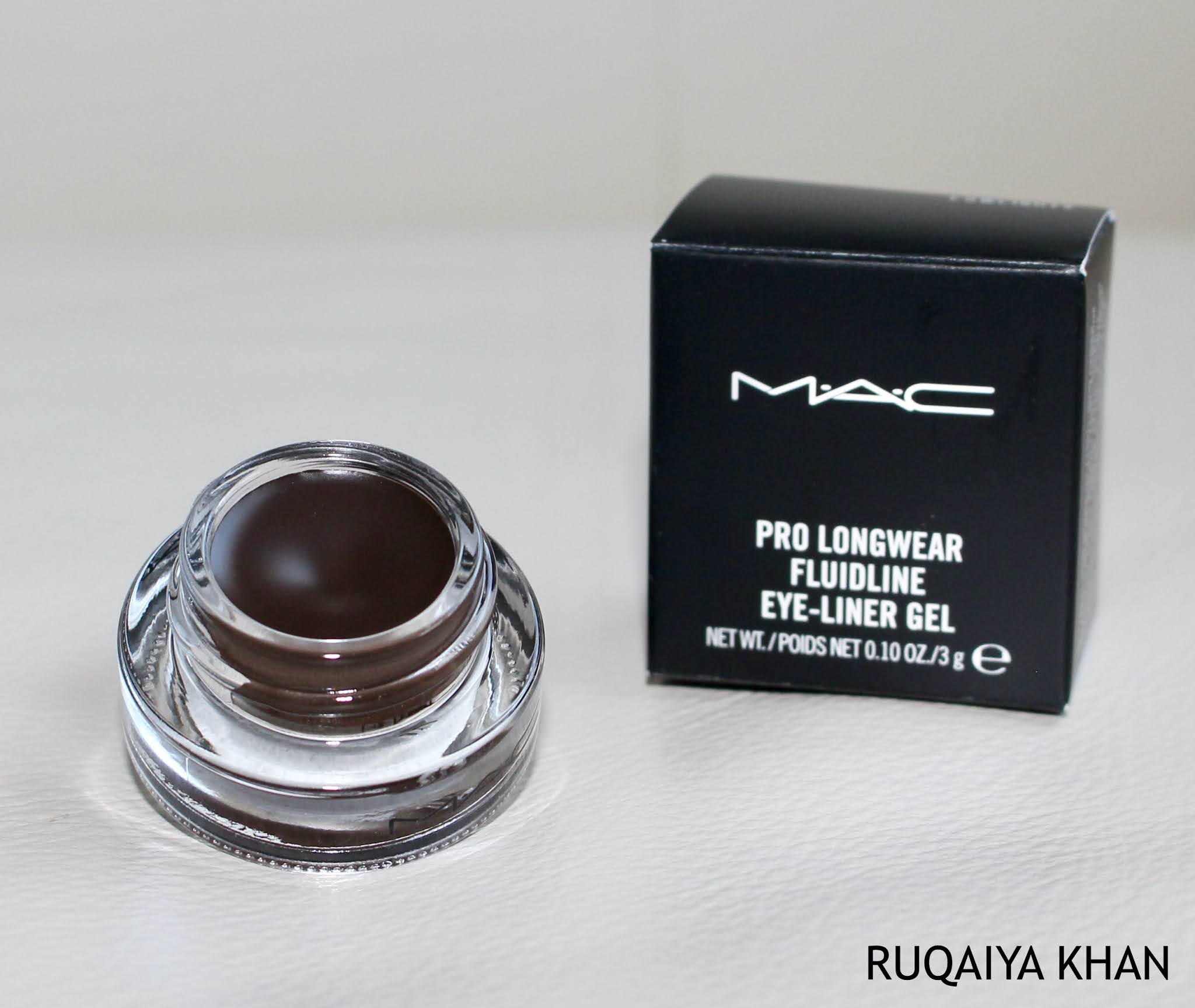 Ruqaiya Khan MAC Pro Longwear Fluidline Gel Eyeliner in Lowlights