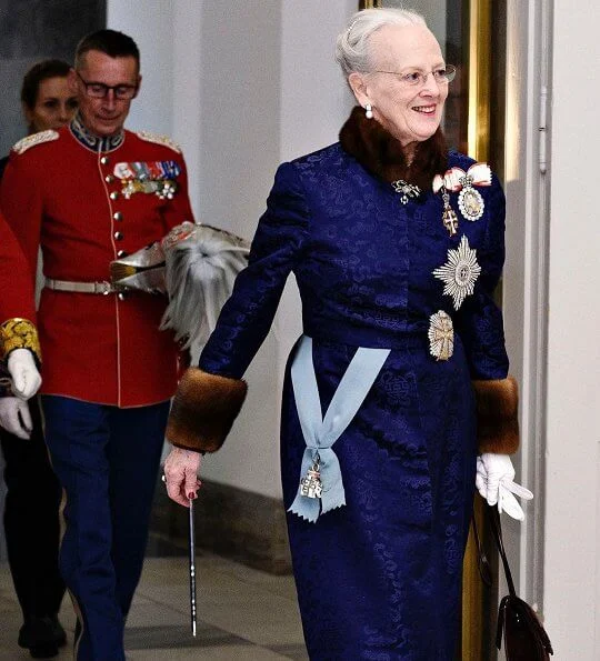 Queen Margrethe hosted the traditional New Year receptions