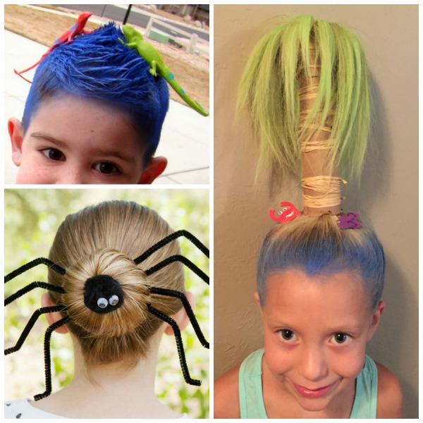 30 CRAZY HAIR IDEAS FOR KIDS- these are awesome!!  My kids love crazy hair day! #crazyhairideas #kidscrazyhair #kidscrazyhairdayideas #crazyhairday #crazyhair #crazyhairdayatschoolforgirlseasy #crazyhairdayatschoolforboys #growingajeweledrose