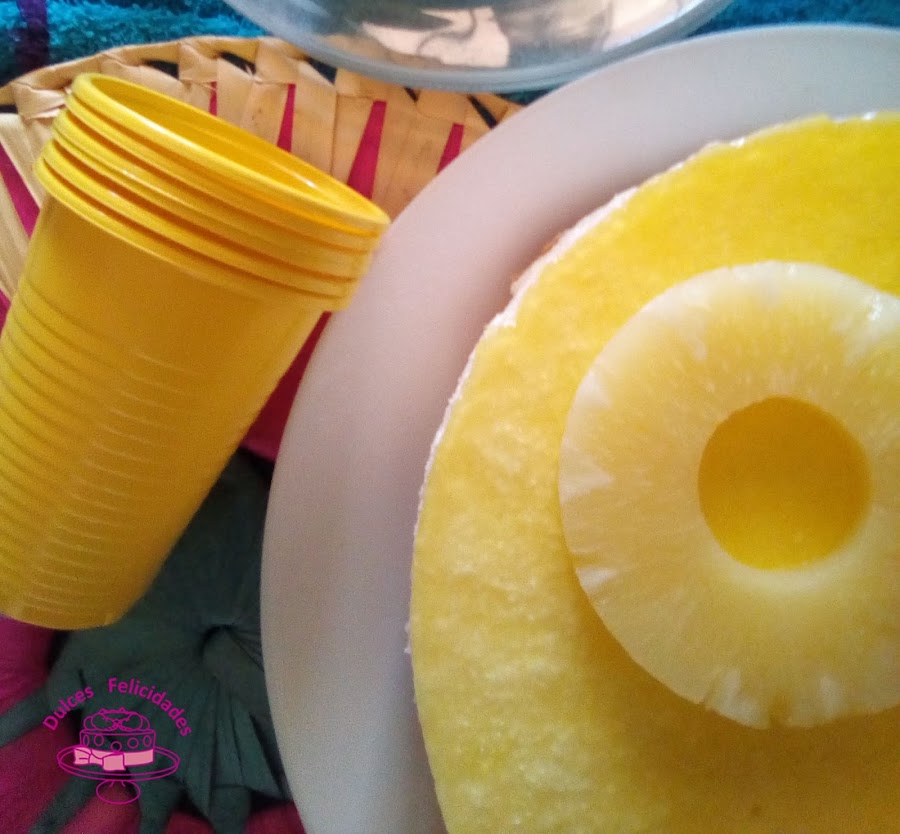 Cheesecake de piña sin horno
