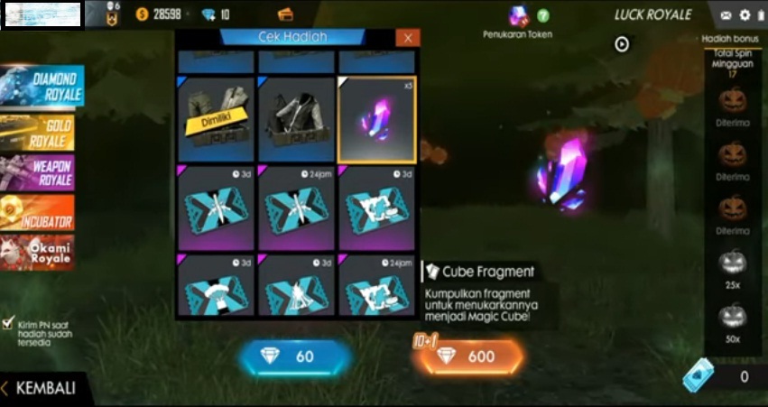Cara Mendapatkan Cube Fragment Di Ff Free Fire Rambutekno