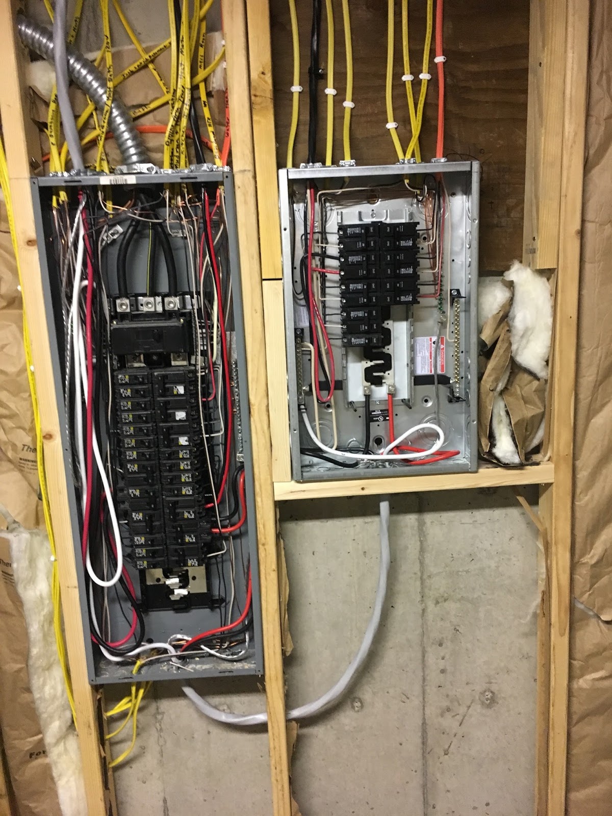 Anderson Log Cabin Fever, Log Home Building: 2017 Wiring main Panel