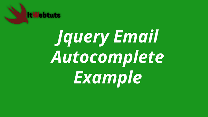 Jquery Email Autocomplete Example