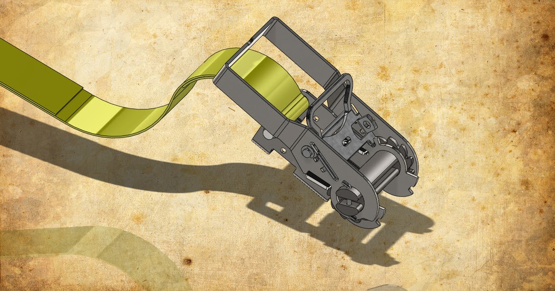 Ratchet Strap Assembly Download free 3D cad models 100099