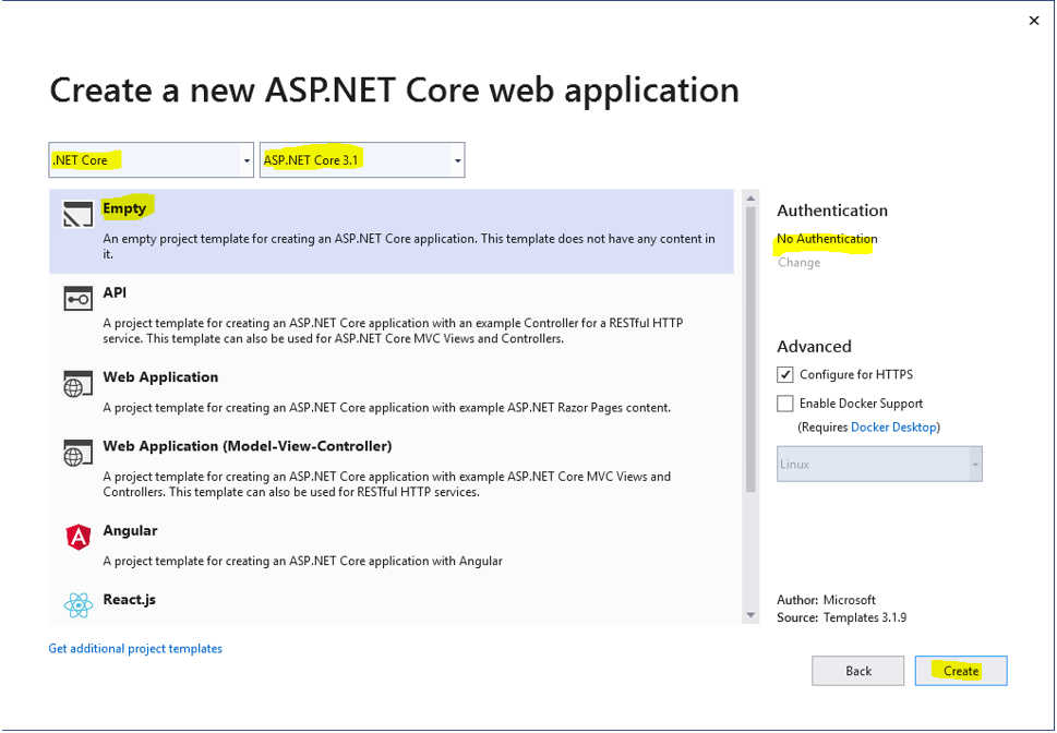 .Net Blog by Asif: Part 4: Create Asp.Net Core project using VS and ...
