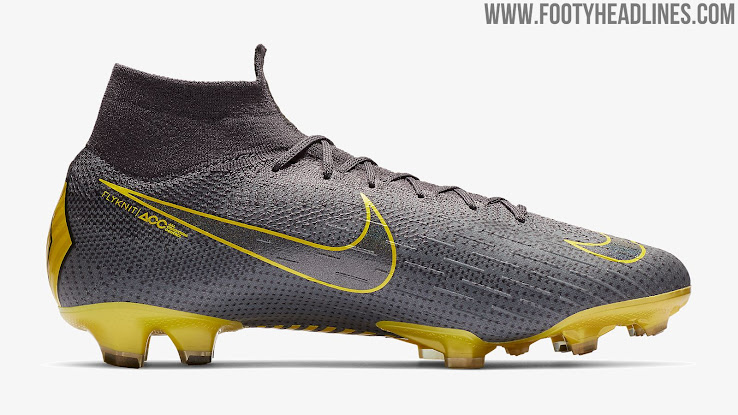 nike grey and yellow football boots